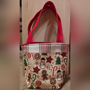 Handmade Holiday Mini Tote HandBag